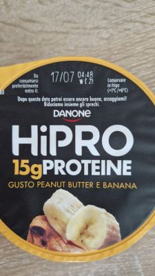 Yogurt magro colato proteico Hipro pesanti butter e  banana