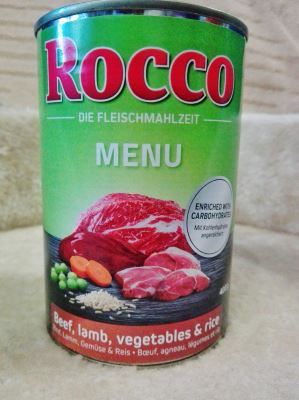 Rocco Menu manzo, agnello, verdure e riso