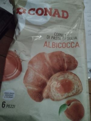 Cornetti di pasta sfoglia Albicocca 
