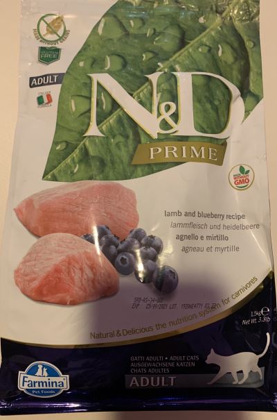 N&D Prime agnello e mirtillo - gatti adulti