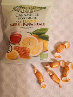 BIO CARAMELLE con LIMONE, MIELE E PAPPA REALE