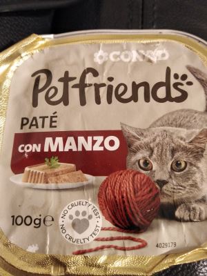 Pet friends paté con manzo