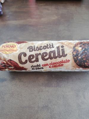 Biscotti cereali con cioccolato e cacao