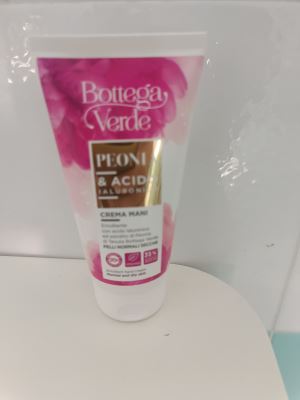Crema mani peonia e acido ialuronico 