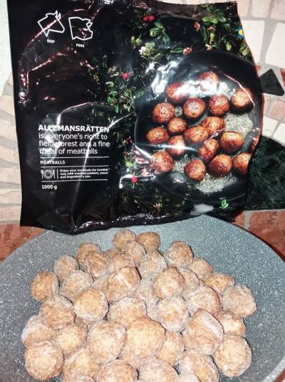 Polpette svedesi precotte surgelate di bovino