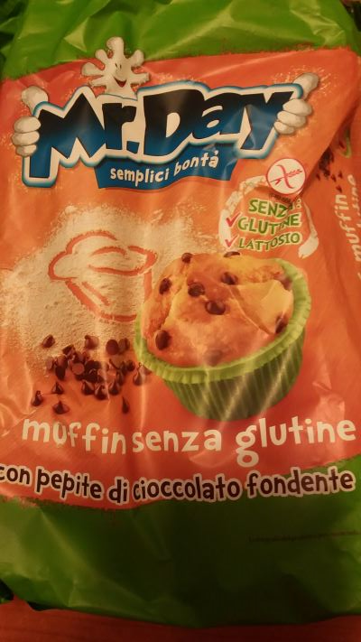 muffin senza glutine con pepite di cioccolato