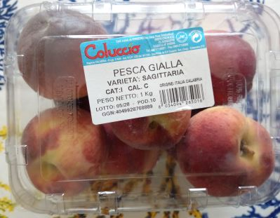 Pesche a polpa gialla Varietà Sagittaria 