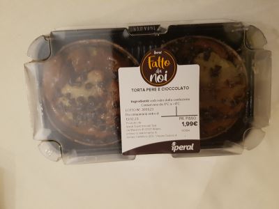 Tortine pere e cioccolato Pasticceria Iperal