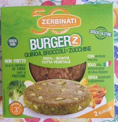Burger Z con quinoa, broccoli e zucchine