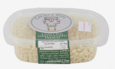 CACIO E PEPE GRATTUGIATO FRESCO 100G