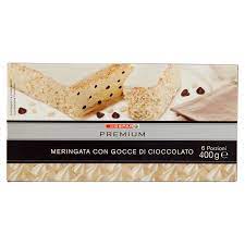 Meringata con gocce di cioccolato 