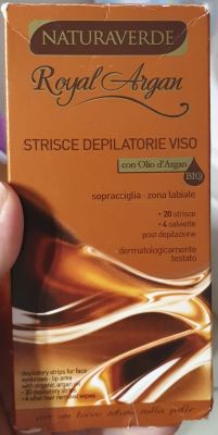 Strisce depilatorie viso Royal Argan