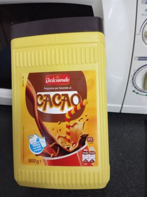 Preparato per bevanda al cacao