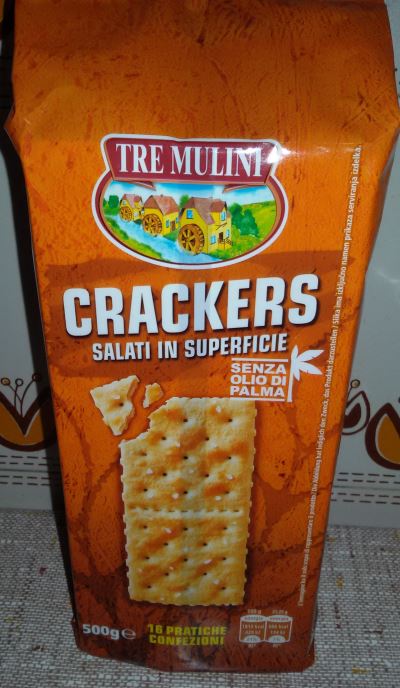 Crackers salati in superficie