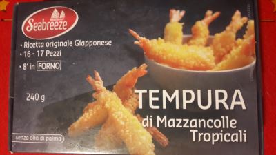 Tempura di mazzancolle tropicali