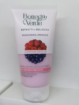 Maschera impacco lampone e Mirtillo pelli delicate