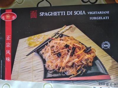 Spaghetti di soia surgelati