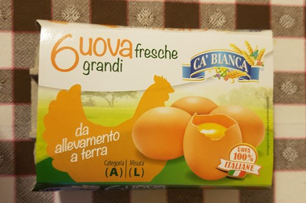 Uova fresche grandi Categoria A Ca' Bianca