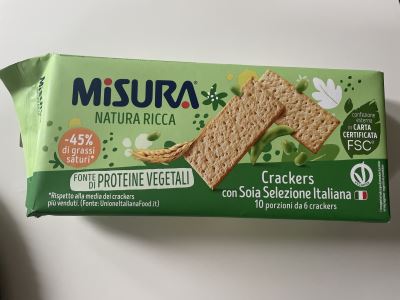 Crackers soia proteina vegetale