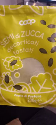 Semi di zucca decorticati tostati