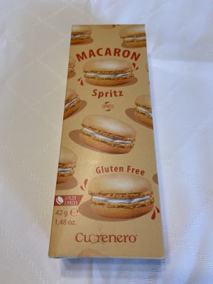 Macaron Cuorenero gusto Spritz gluten free