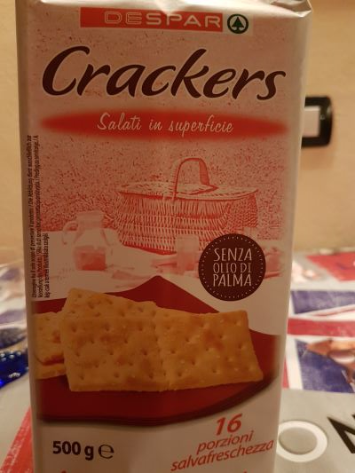 Cracker salati in superficie