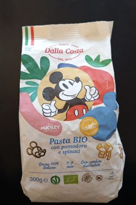 Pasta di semola di grano duro biologica con verdure 