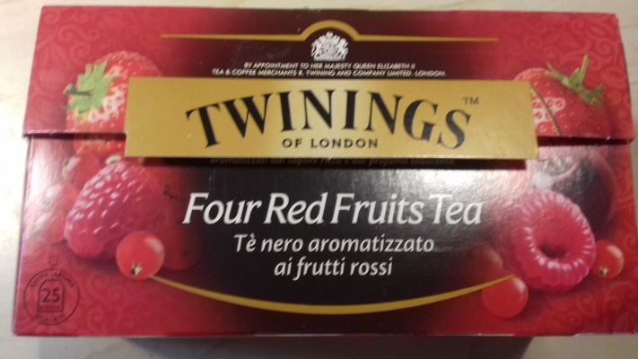 Tè nero aromatizzato ai frutti rossi