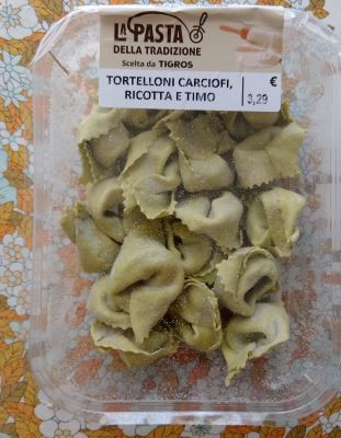 Tortelloni carciofi ricotta e timo 