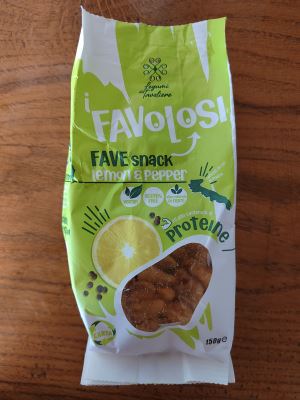Fave snack al limone e pepe