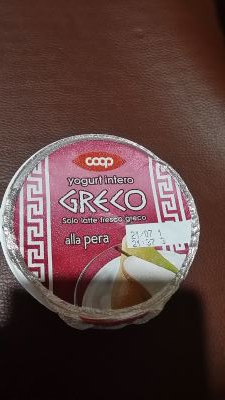 Yogurt greco alla pera
