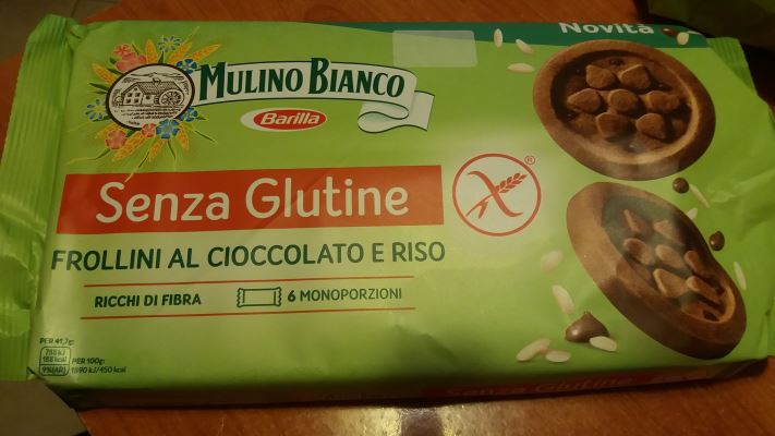 frollini al cioccolato e riso senza glutine