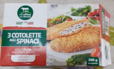 Cotolette agli spinaci