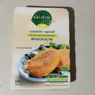 Cotolette vegetali biologiche 