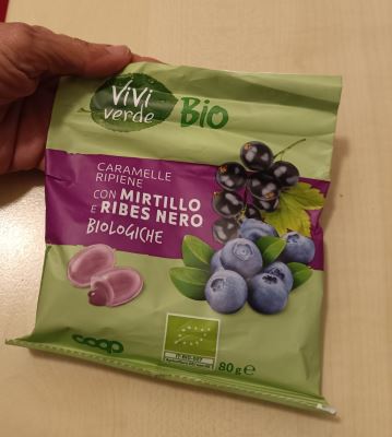 Caramelle mirtillo nero e ribes