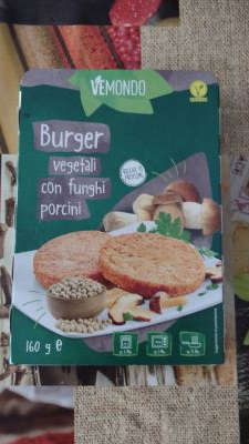 Burger vegetali con funghi porcini