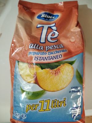 preparato zuccherato per tè alla pesca