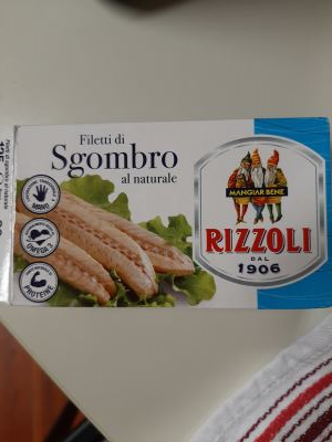 Filetti di sgombro al naturale 