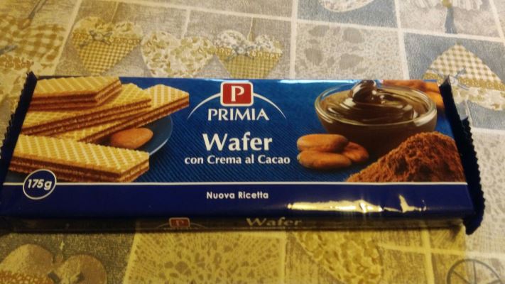 Wafer con crema cioccolato