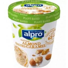 Gelato alle mandorle e caramello salato