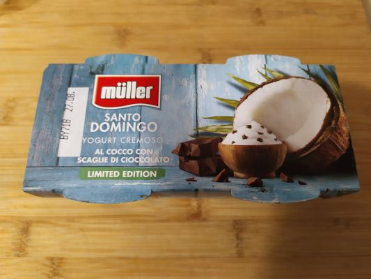 Santo Domingo - Yogurt cremoso al cocco con scaglie di cioccolato
