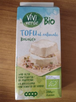 Tofu al naturale biologico