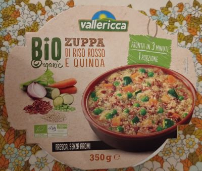 Zuppa Bio di riso rosso e quinoa 