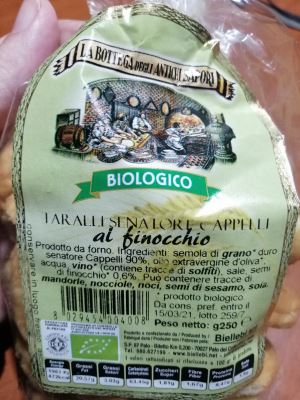 taralli senatore cappelli al finocchio