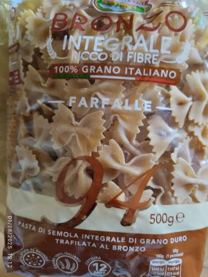 Farfalle con farina integrale 