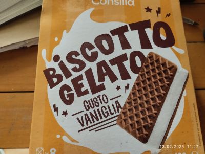 8 Biscotti gelato gusto alla vaniglia 