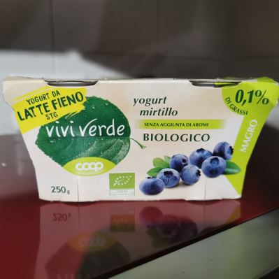 Yogurt Viviverde Biologico al mirtillo 