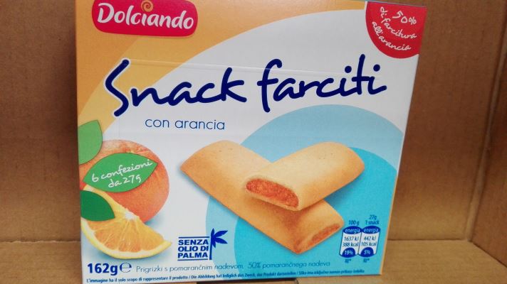 Snack farciti con arancia