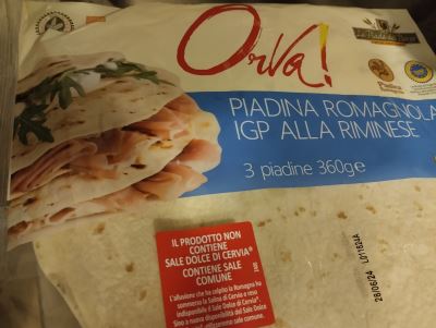 Piadina romagnola GP alla riminese