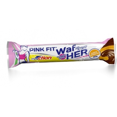 Pink Fit - WafHer con cioccolato al latte, gusto arancia